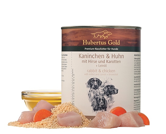 6 PACK: Hubertus Gold Menu Kaninchen & Huhn 800 Gr