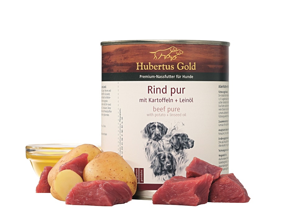 6 PACK: Hubertus Gold Menu Rind & Kartoffel 800 Gr