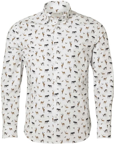 Chevalier® Danson Contemporary Fit Shirt Men - Royal Familiy Print