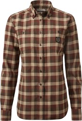 Chevalier® Heron Flannel Shirt Woman Holly Green Checked
