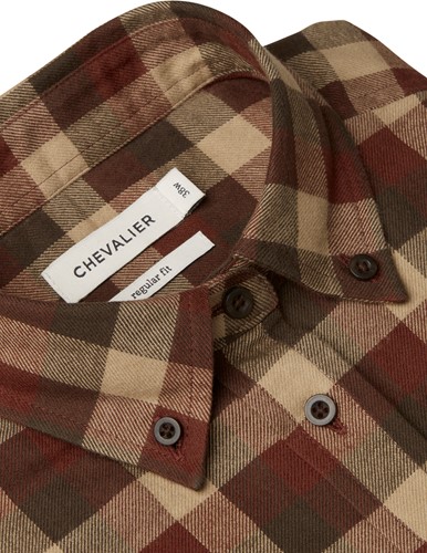 Chevalier® Heron Flannel Shirt Woman Holly Green Checked-2