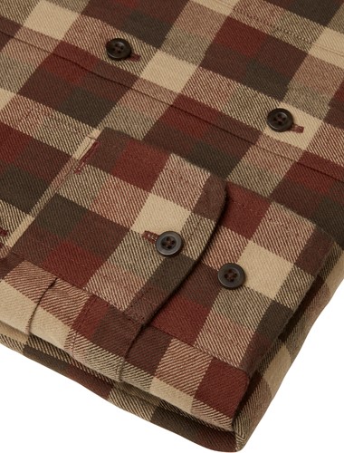 Chevalier® Heron Flannel Shirt Woman Holly Green Checked-3