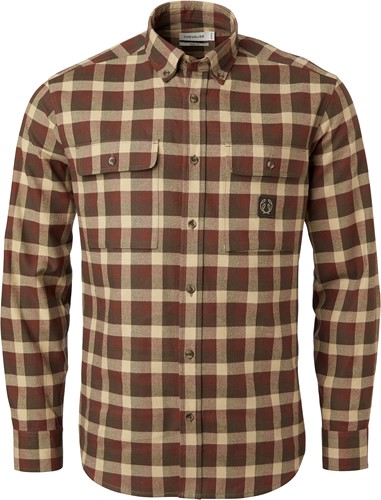 Chevalier® Heron Flannel Shirt Men Holly Green Checked