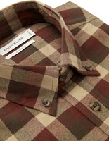 Chevalier® Heron Flannel Shirt Men Holly Green Checked-3