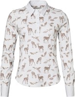 Chevalier® Leslie Half Placket Jersey Shirt - Oh Deer