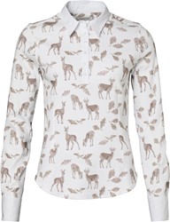 Chevalier® Leslie Half Placket Jersey Shirt - Oh Deer