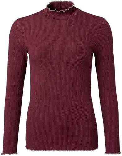 Chevalier® Kelly Longsleeve Top Wine Red - Maat 36W