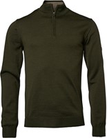 Chevalier® Aston Half Zip Meriono Pullover - Dark Green