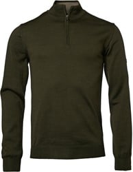 Chevalier® Aston Half Zip Meriono Pullover Dark Green