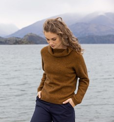 Noble Wilde® Moss Stitch Cowl - Tahiti Merino Wol & Possum
