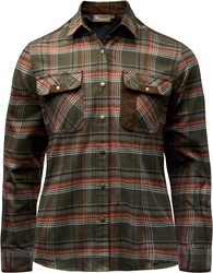 Pinewood® Prestwick Exclusive Shirt Women Green / Burned Orange