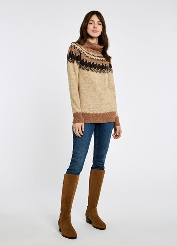 Dubarry® Devlin Fair Isle Coltrui - Oat Multi-3