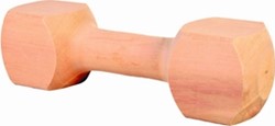 Houten apporteerblok 25 cm vierkant 600 - 650 gram