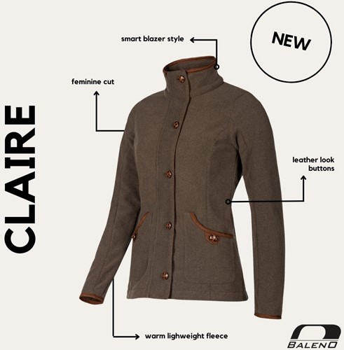 Baleno® Claire Fleece Blazer Moss Green-2