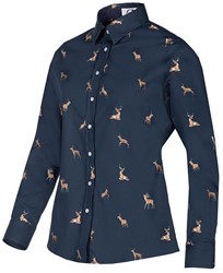 Baleno® Laura Deer Print Blouse Katoen met Elastan