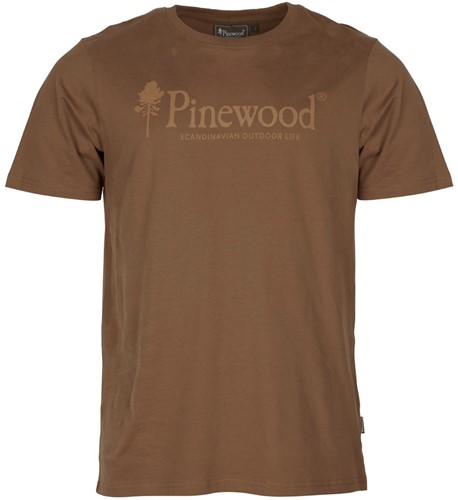 Pinewood® T-Shirt Outdoor Life Nougat - Maat XXL