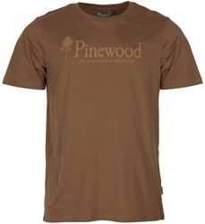 SALE: Pinewood® T-Shirt Outdoor Life Nougat Nougat Brown