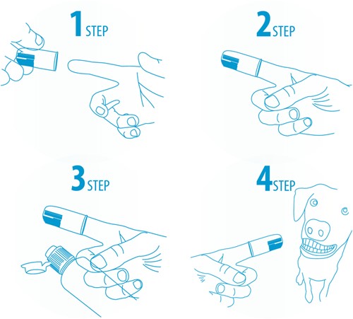 Sparkle Finger Brush 6 Pack Vinger tandenborstels-2