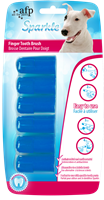 Sparkle Finger Brush 6 Pack Vinger tandenborstels