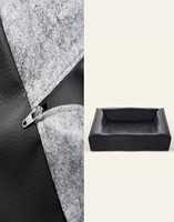 BIA Bed Kunstlederen Hoes Zwart - BIA 60 Maat 60x70x15