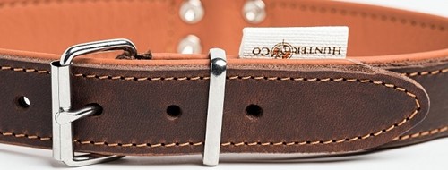 Onderlegde Halsband Coffee & Cinnamon - Medium Halsomvang 32 - 39cm