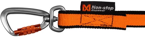 Bungee Leash 2.0 Black/Orange - 2,8 Meter (Bike & Skijoring)-2