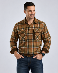 Pinewood® Cornwall Shirt Men - Dark Sandstone