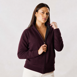 Osborne Lamswollen windstopper Vest - Blackgrape