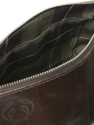 Chevalier® Leather Toilet Bag Leather Brown-2
