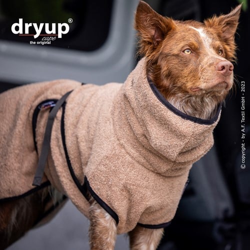 Dryup Cape - COFFEE Latte Macchiato Maat 2XL