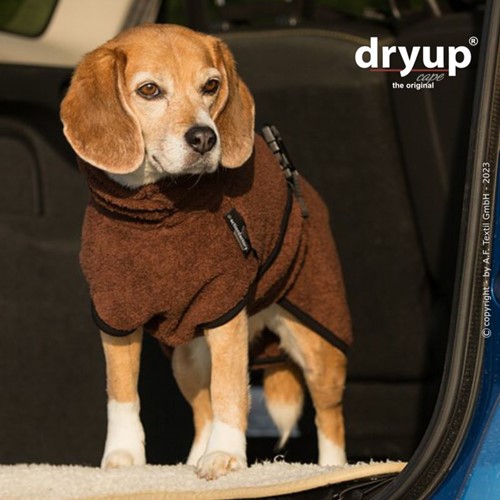Dryup Cape Mini - BROWN Ruglengte 30 CM