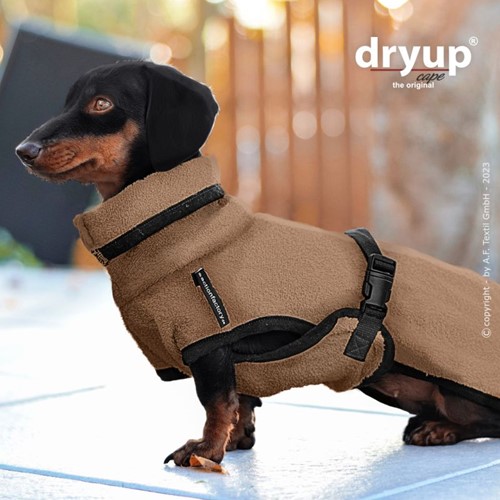 Dryup Cape TECKEL Coffee Latte - Maat 30