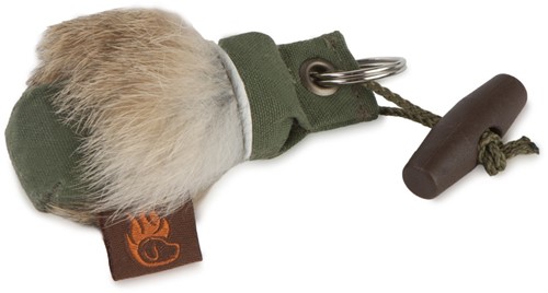 Dummy Sleutelhangers met Konijnenvel - Khaki