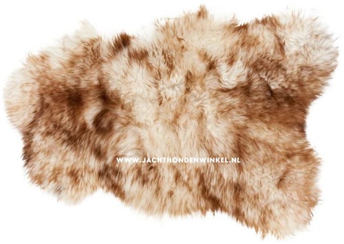 Mouflon Schapenvachten XL - Bruin/ Wit gemeleerd