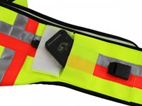 Signaalvest Gummyflex met GPS  Vakje Geel-2