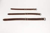 Soft Leren Onderlegde Halsband Coffee & Cinnamon Small / Medium / Large-2