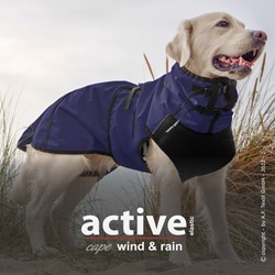 Active Cape WIND & RAIN Elastic Dark Blue Mesh Voering