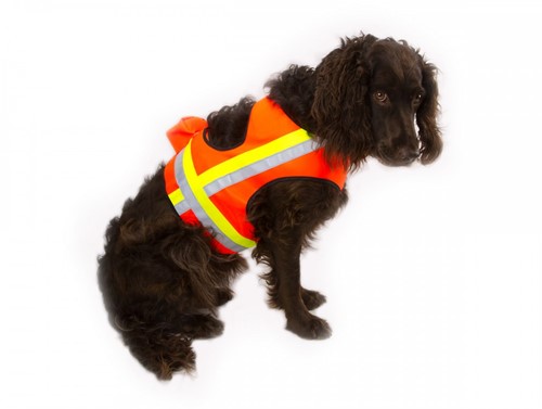 Signaalvest Gummyflex GPS ORANJE- Maat 3
