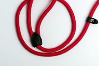 Hunter & Co Sliplijn Leather & Cotton ROOD 8mm-3