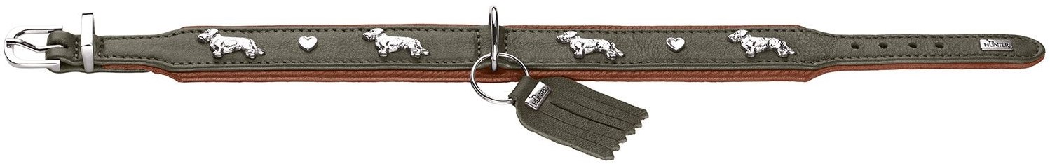Teckel Halsband Munchen - Cognac/Zwart bestellen via Teckel Shop