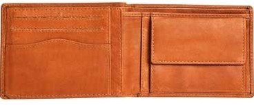 Jagdhund Heren portemonnee "Lennard" - Cognac
