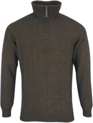 Noble Wilde® Javelin Zip neck Kauri Merino Wol & Possum
