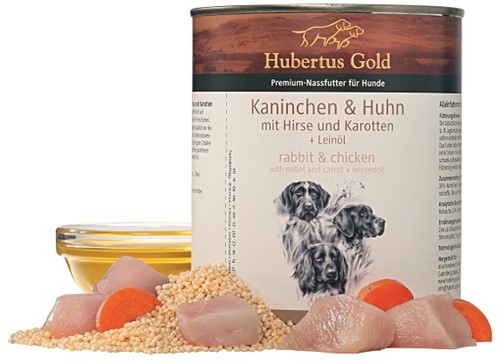 Hubertus Gold Menu Kaninchen & Huhn 800 Gr