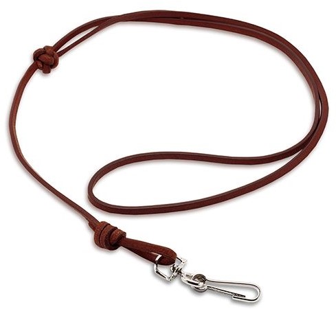 Luxe fluitkoord leder - Licht Bruin