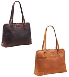 Jagdhund® Schoudertas Saskia Cognac & Brown