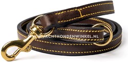 Handgemaakte Leren riem dubbel gestikt 18mm x 135cm