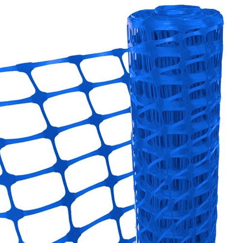 Rol Verplaatsbare omheining Blauw  50 Meter Hoog 1 Meter x Lengte 50 Meter