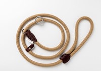 Hunter & Co Sliplijn Leather & Cotton BEIGE 12mm-3