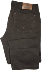 Foresta® Heren Jeans Dark Brown 5 Pocket Stretch