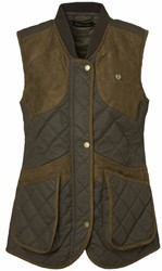 Chevalier® Vintage Shooting Vest Women Leather Brown